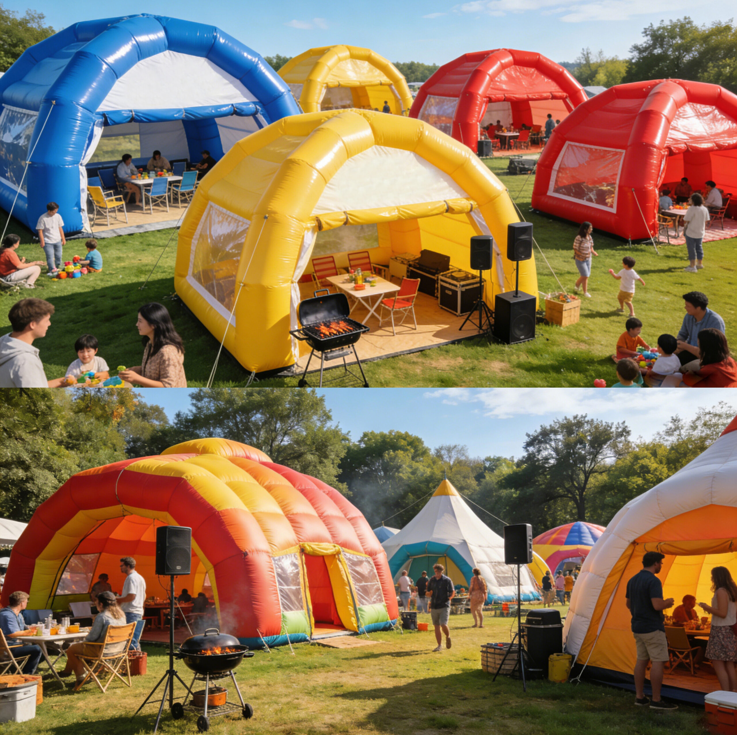 Inflatable tents _ Celebrate the World Cup with you